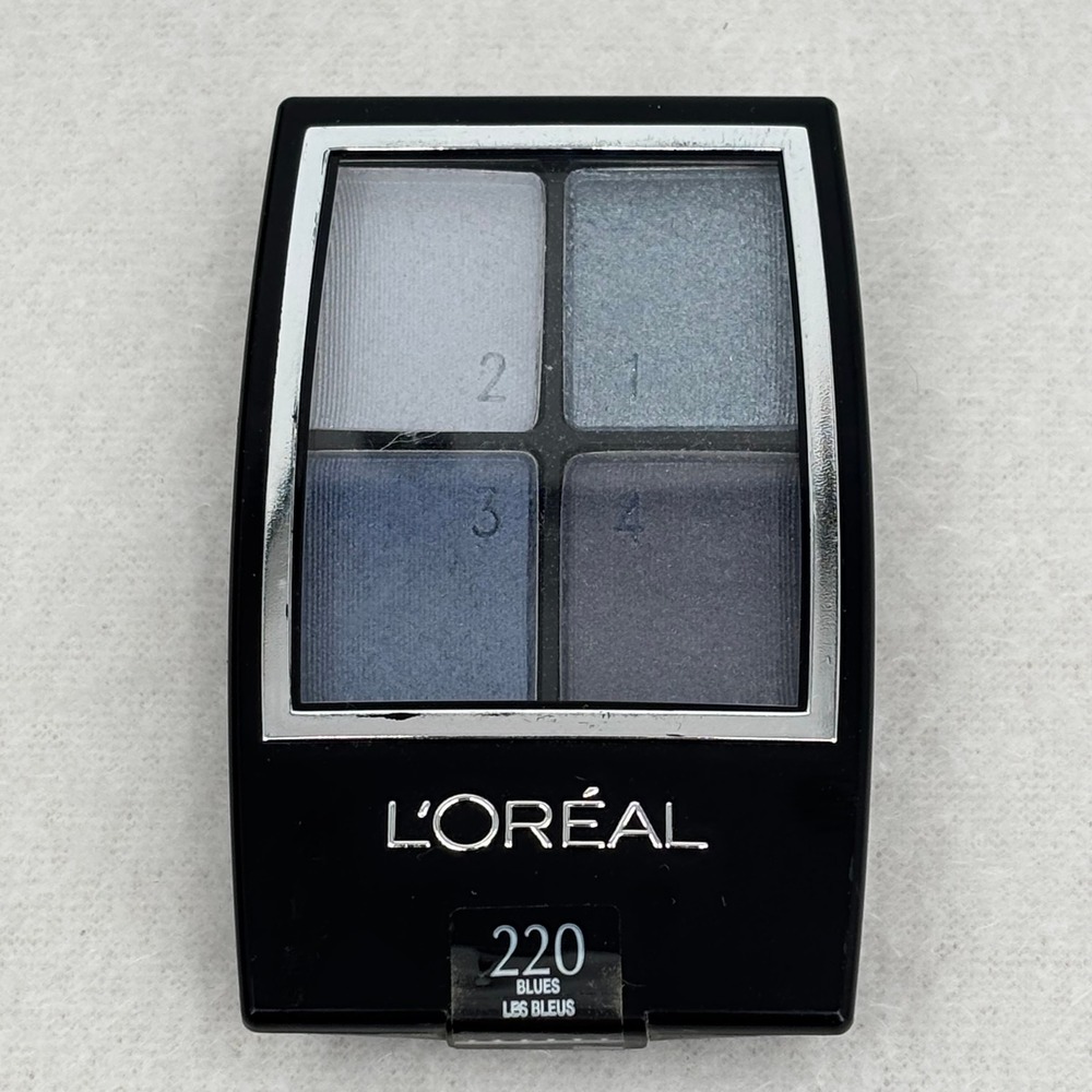 LOreal Paris Colour Riche Eye Shadow Quads 220 Blues Les Bleus 4 Shades Palette